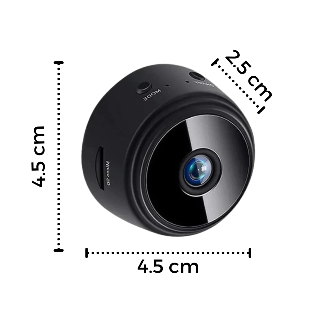 Versatile mini wireless security camera for home & office, featuring night vision.