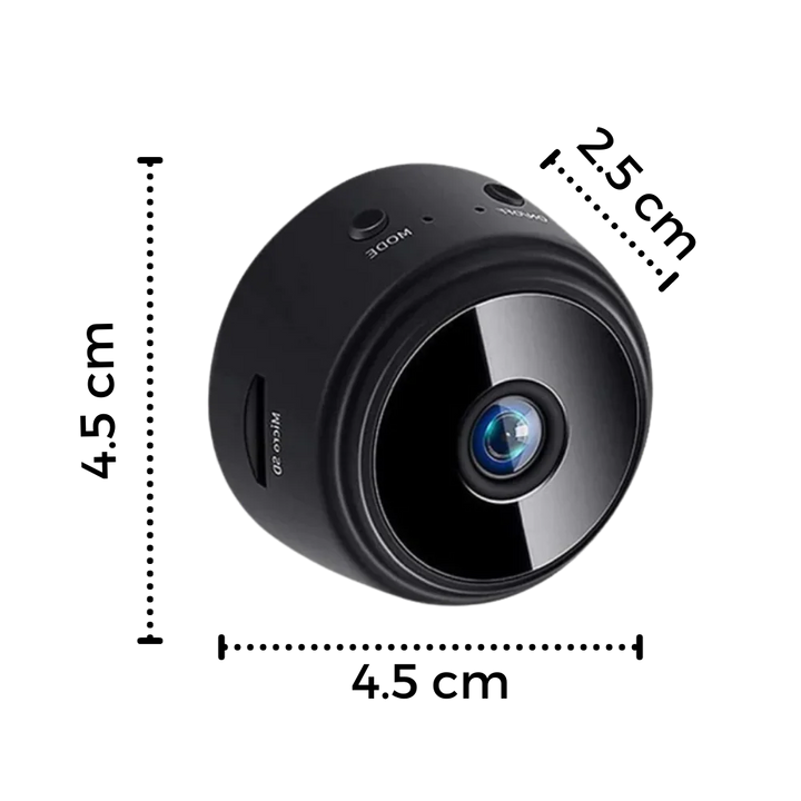Versatile mini wireless security camera for home & office, featuring night vision.