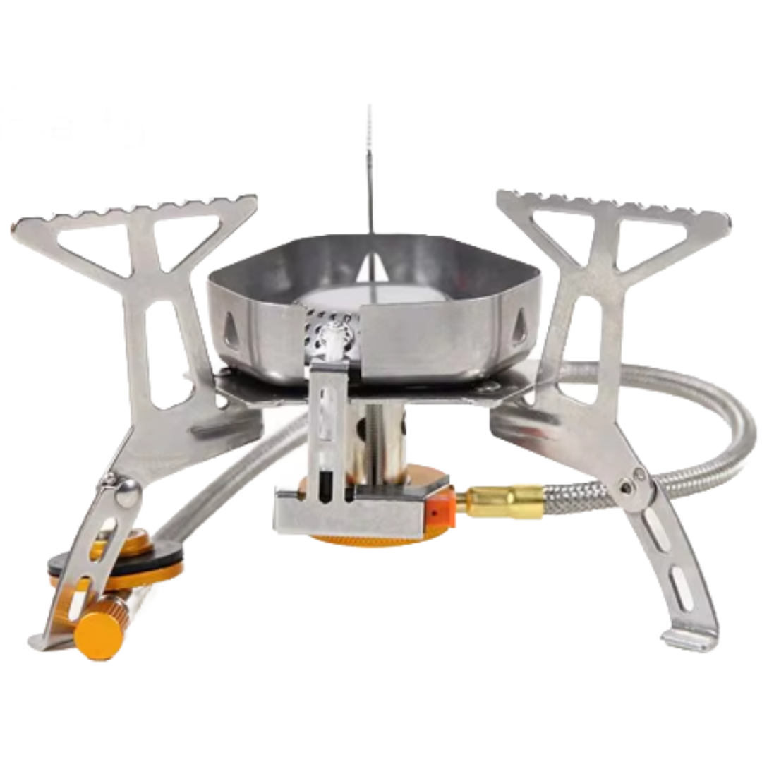 Compact outdoor gas burner for camping & hiking. Lightweight portable stove with SummitFlame design.