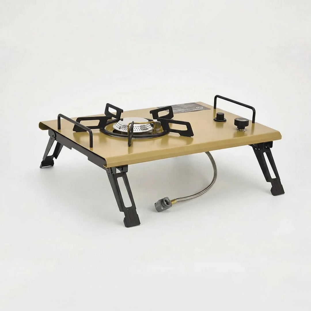 Versatile portable gas stove for camping & outdoor adventures. Compact single burner for easy transport & camp kitchen.
