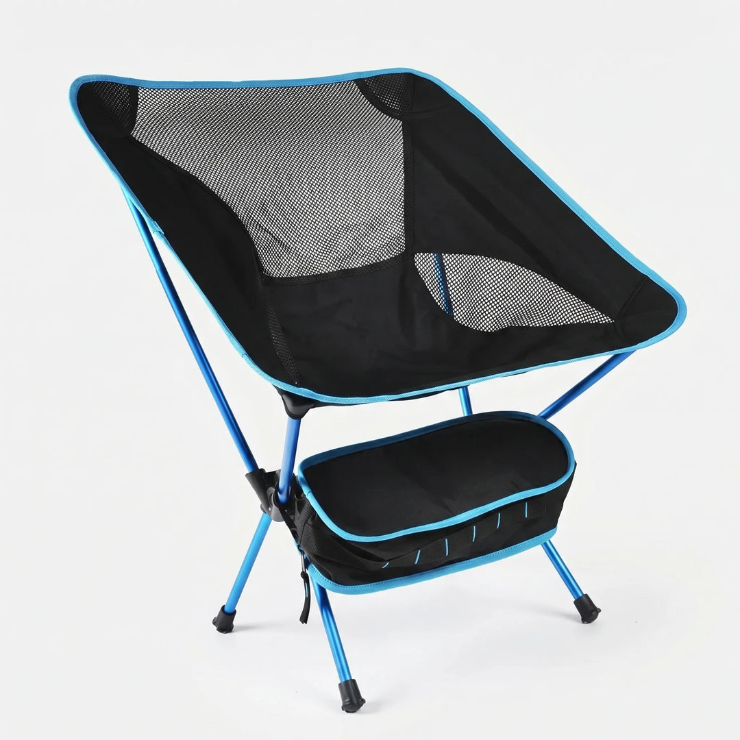 Durable unisex folding chair for outdoor use, portable for camping, beach & travel.