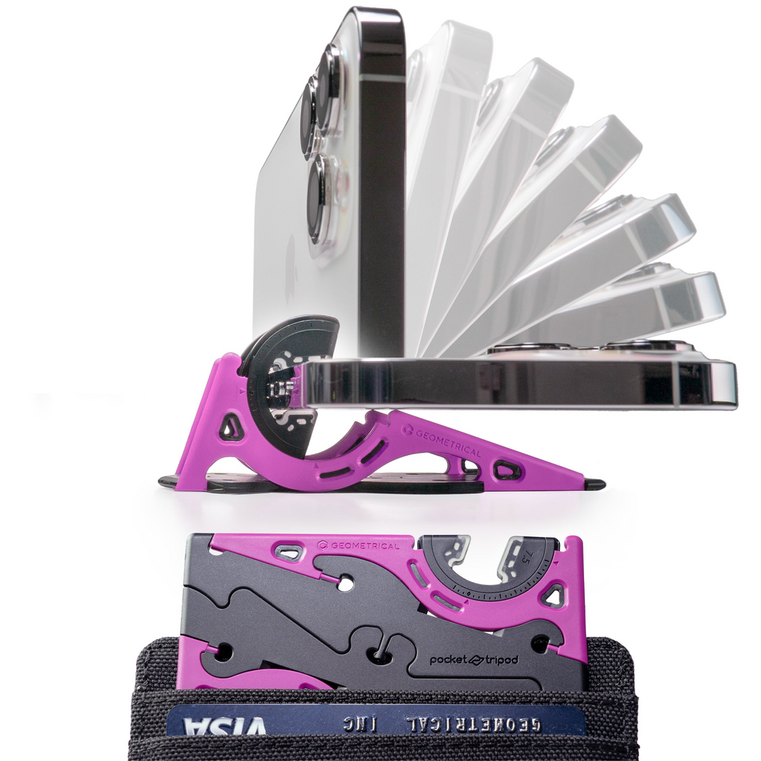 Durable portable phone tripod accessory for steady mobile photography & video recording.