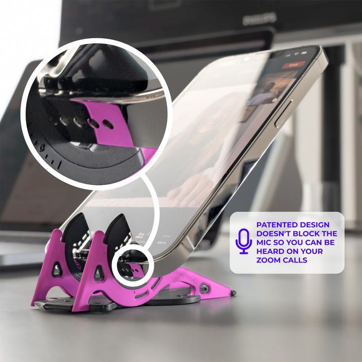 Portable mobile tripod for travel, ensuring sharp photos and smooth videos with your phone.
