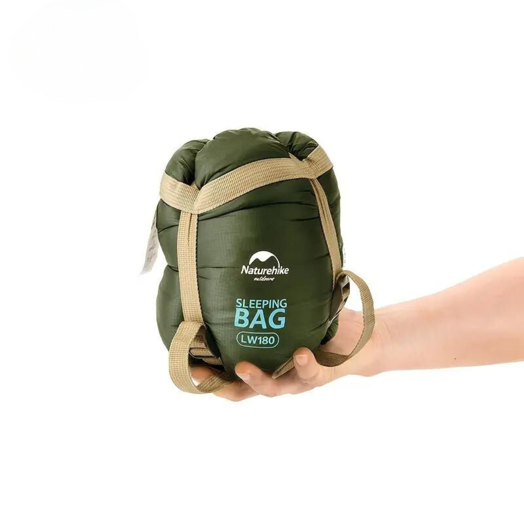 Compact unisex sleeping bag for backpacking & camping. Lightweight, portable outdoor gear for travel adventures.