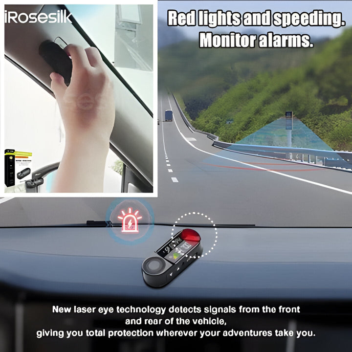 Advanced smart radar detector for EVs & electric bikes, delivering laser alerts for speed traps & boosting vehicle safety.