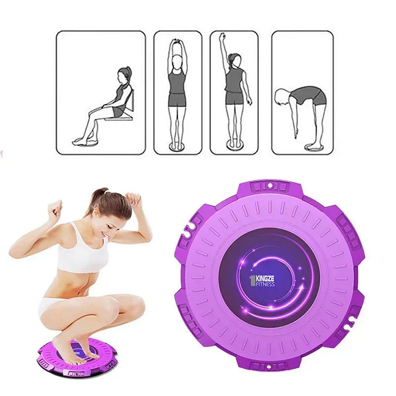 Dynamic waist twister balance board for sculpting core muscles & enhancing home fitness.