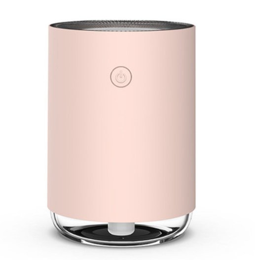 Compact humidifier lamp for wellness. Delivers silent moisture to enhance air quality & comfort on any desktop.