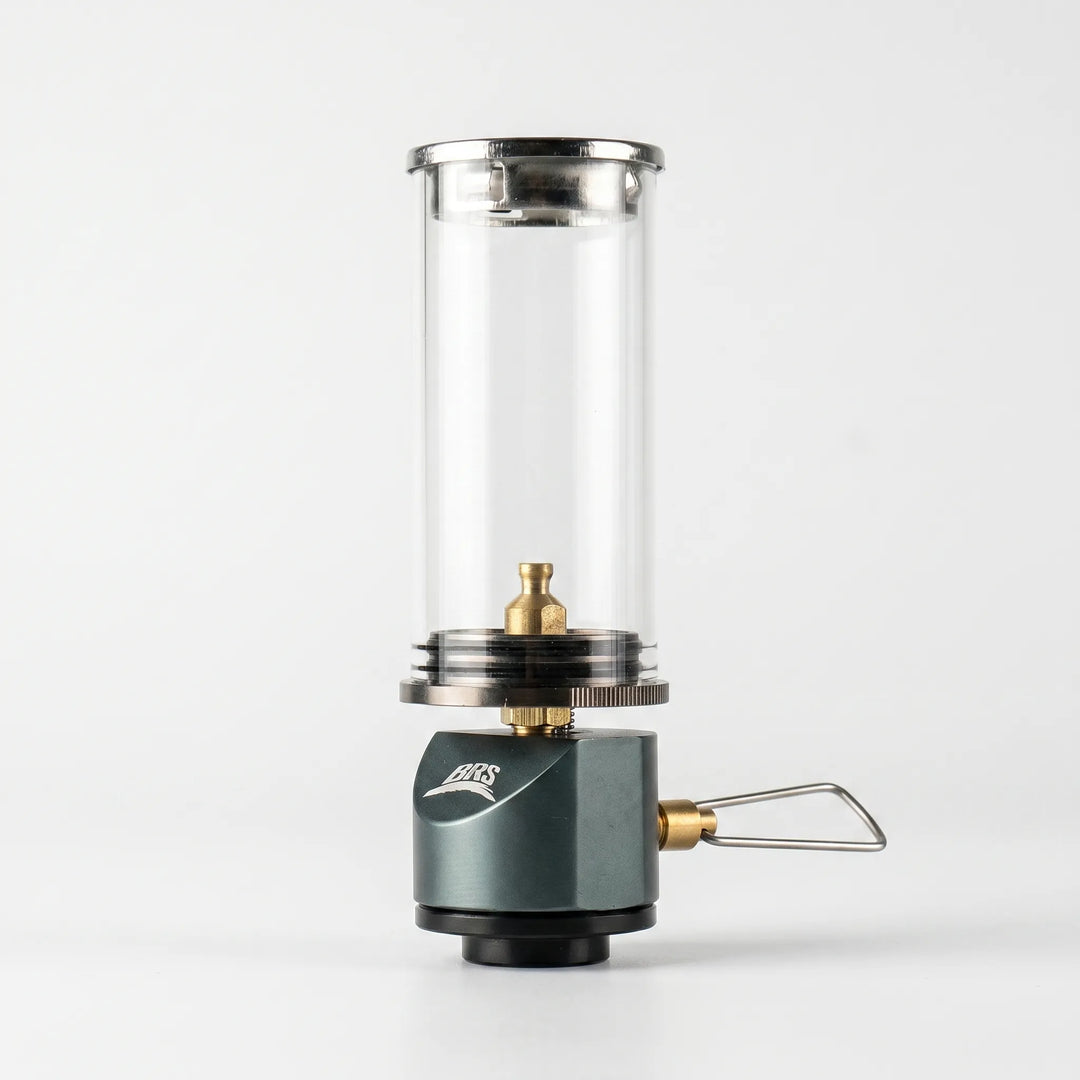 Portable gas camping lantern, ideal for reliable outdoor light & atmospheric tent glow during camping trips.