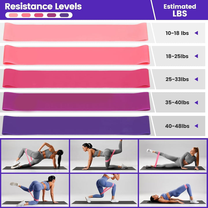 9-piece Pilates exercise kit for home workouts, targeting core strength, flexibility & full body fitness.