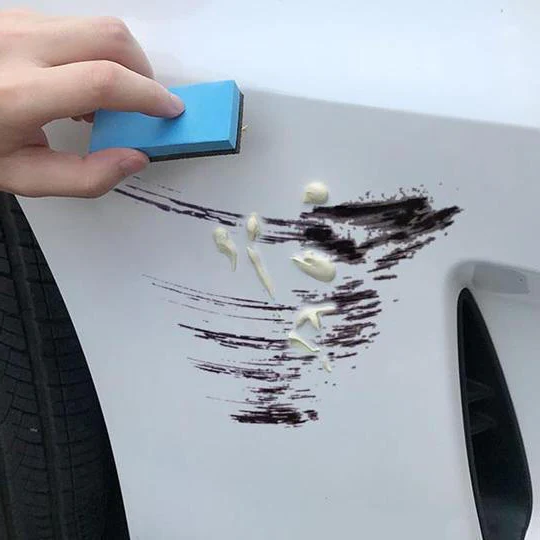 Complete Fast Car Scratch Repair Kit with scratch remover, polish, and applicators for automotive paint restoration.