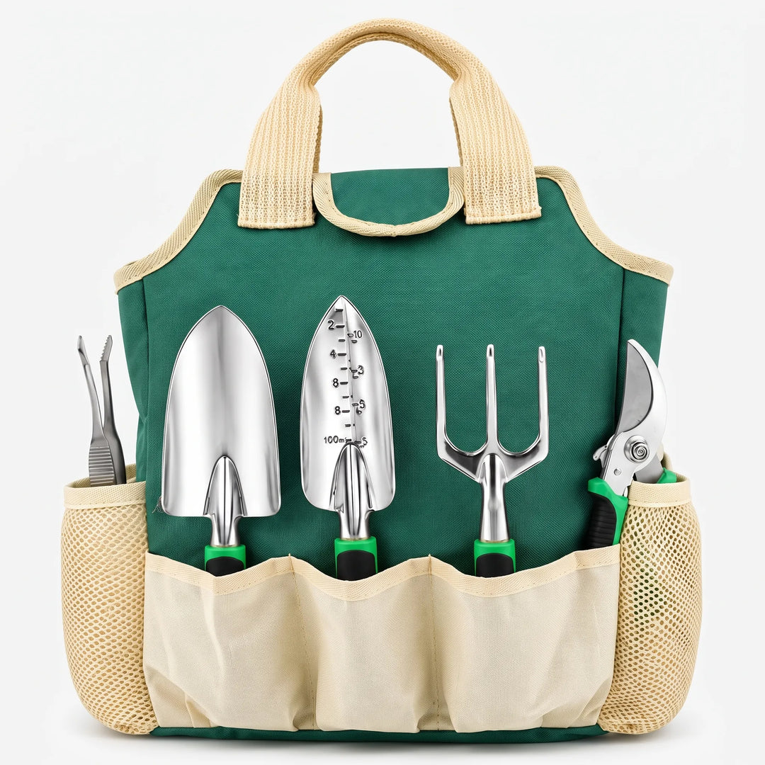 Versatile gardening tool kit for indoor & outdoor use, includes essential hand tools for succulent & plant care.