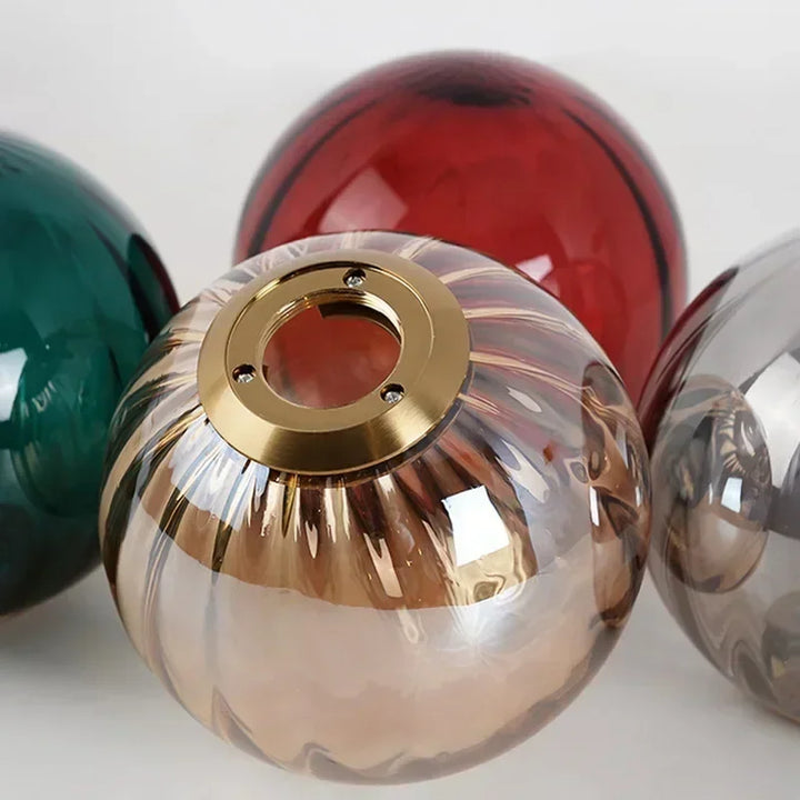 Bright LED glass globe pendant light, a modern and energy-efficient fixture for any stylish home decor.