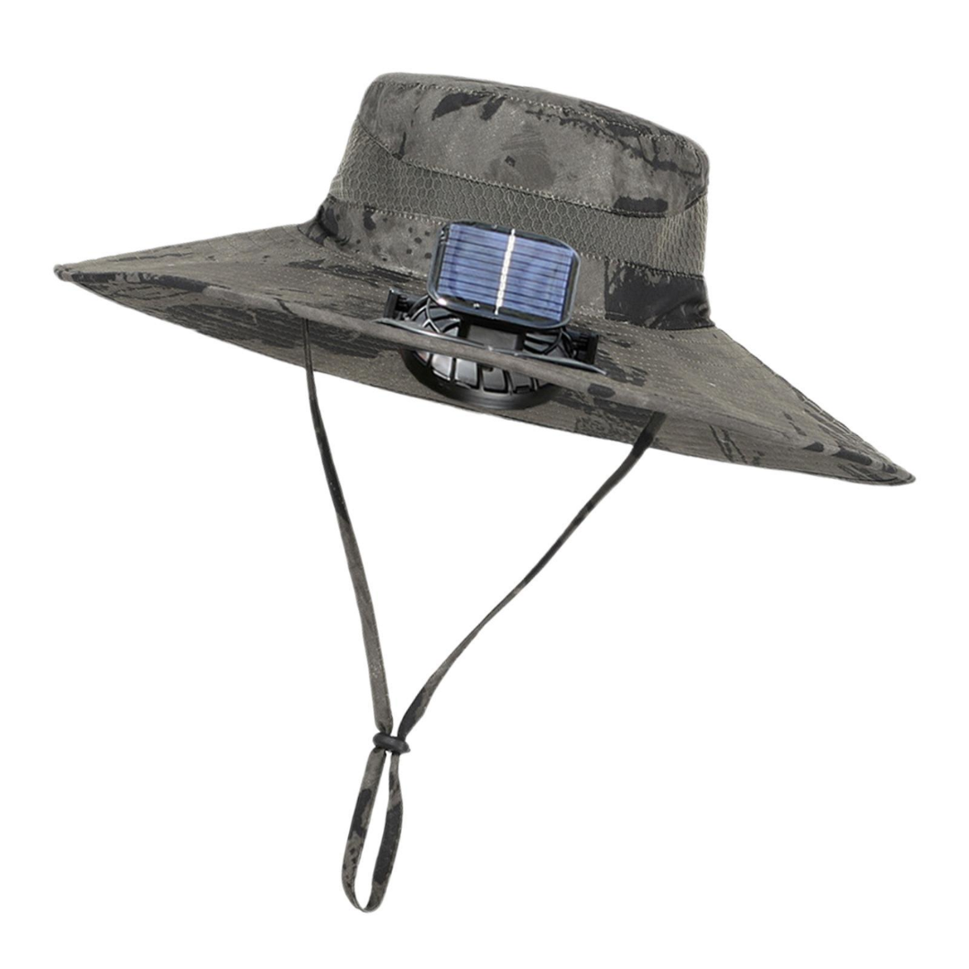 CoolBreeze Solar Fan Hat, unisex, built-in solar fan for effective cooling, outdoor sun protection