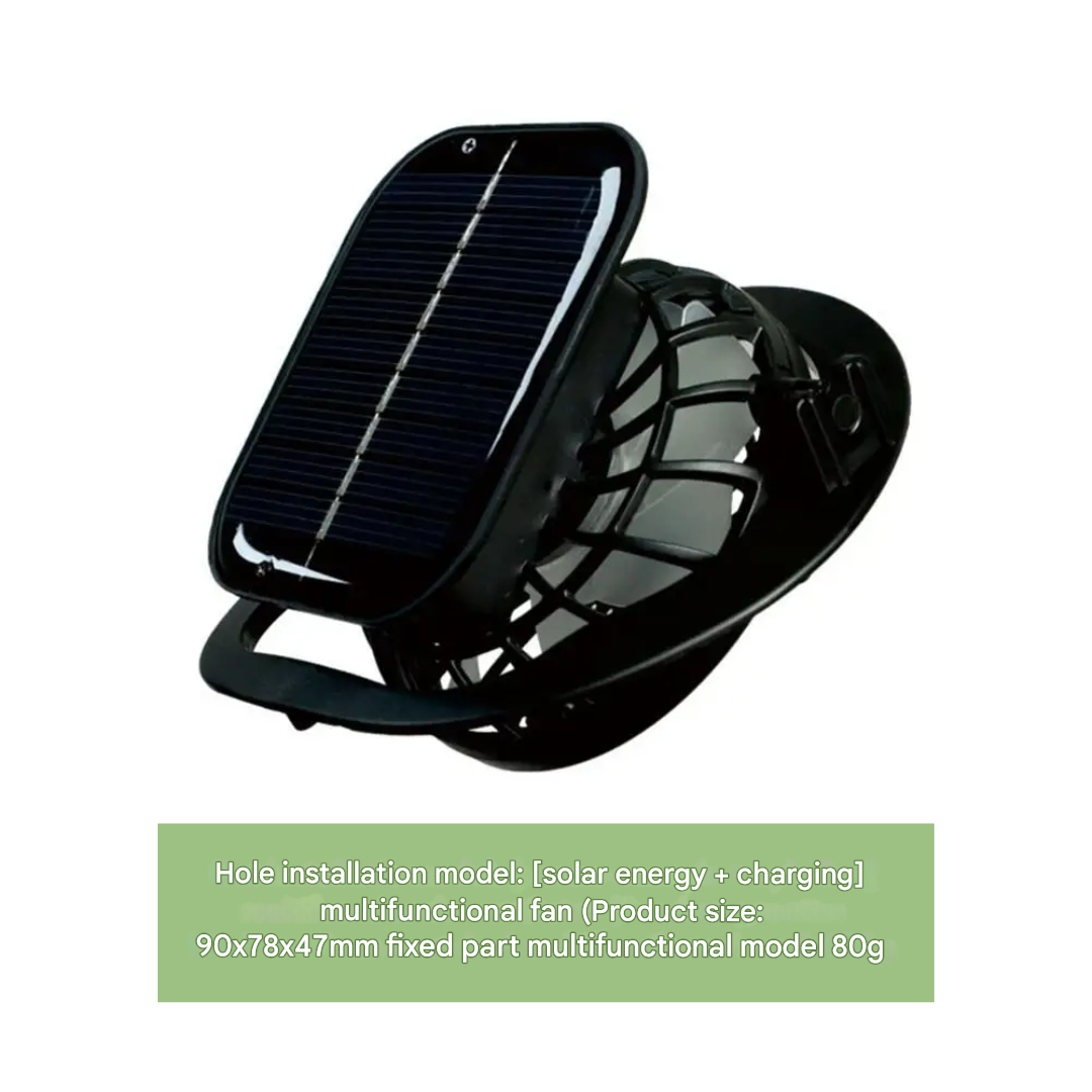 CoolBreeze Solar Fan Hat displayed as a hiking accessory, emphasizing its lightweight and cooling features