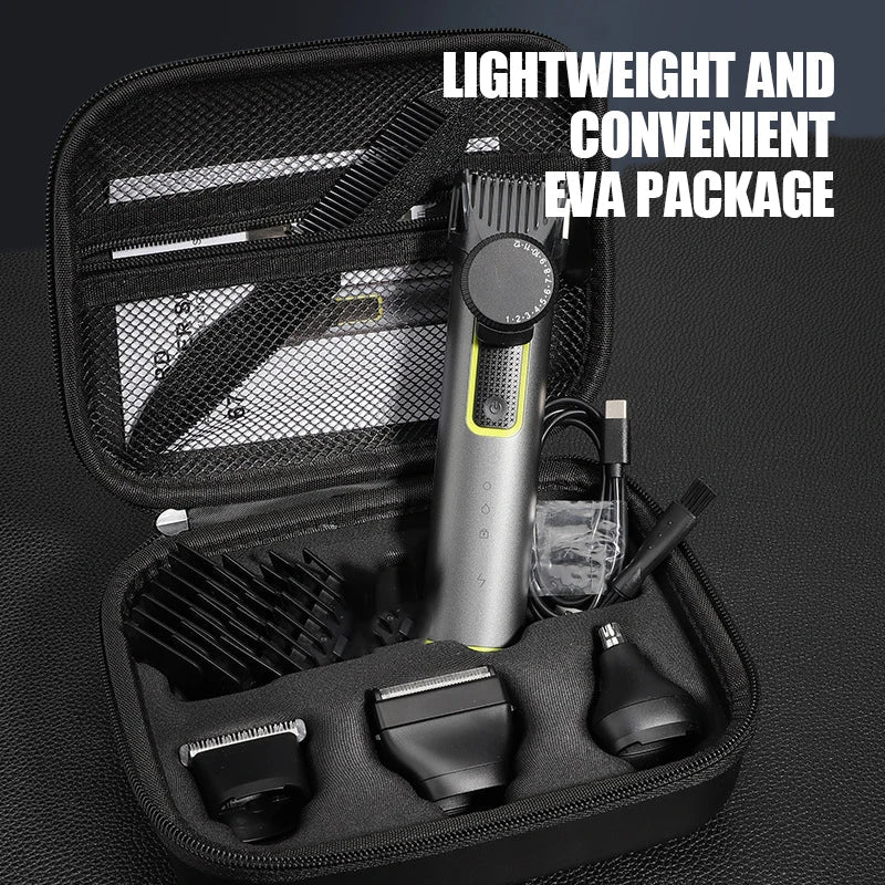 Cordless 4-in-1 Men's Grooming Kit - Waterproof Trimmer