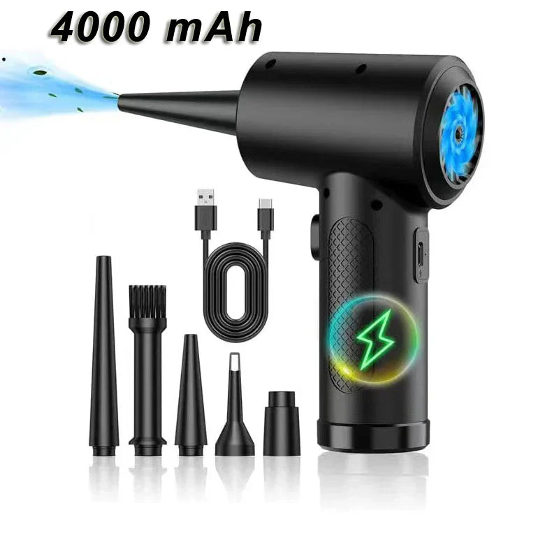 Cordless Air Duster with 51,000RPM Motor & LED Light