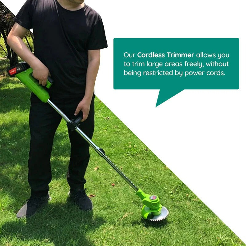 Versatile electric weed eater, ideal for yard maintenance & tough grass.