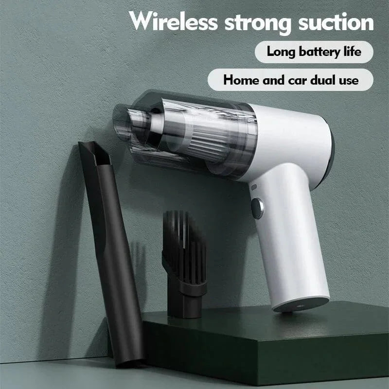Versatile wet/dry cordless car vacuum, a powerful portable cleaner for all auto messes.