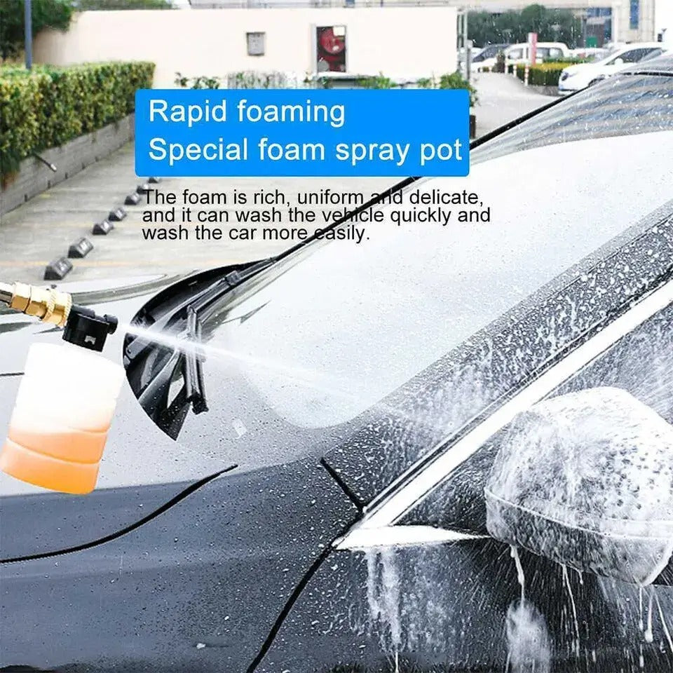 Portable rechargeable power washer, ideal for home, patio, and car wash tasks, easy dirt removal.