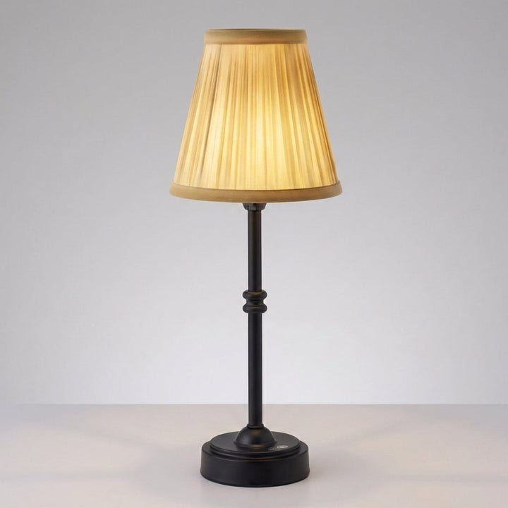 Clarenceo retro table lamp, a rechargeable LED cordless design offering dimmable ambient lighting
