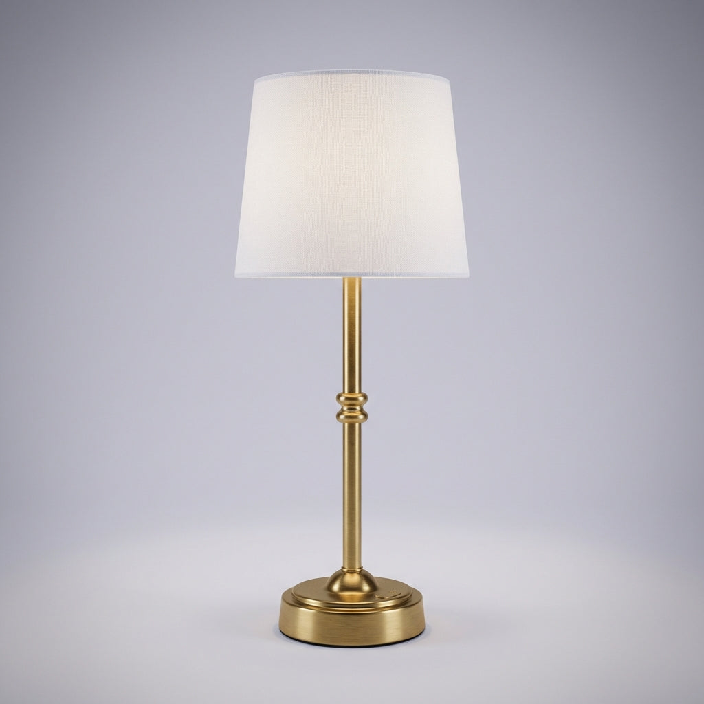 Portable cordless retro lamp, Clarenceo, featuring rechargeable LED, great for bedroom or living room