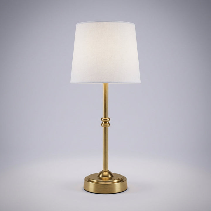 Portable cordless retro lamp, Clarenceo, featuring rechargeable LED, great for bedroom or living room