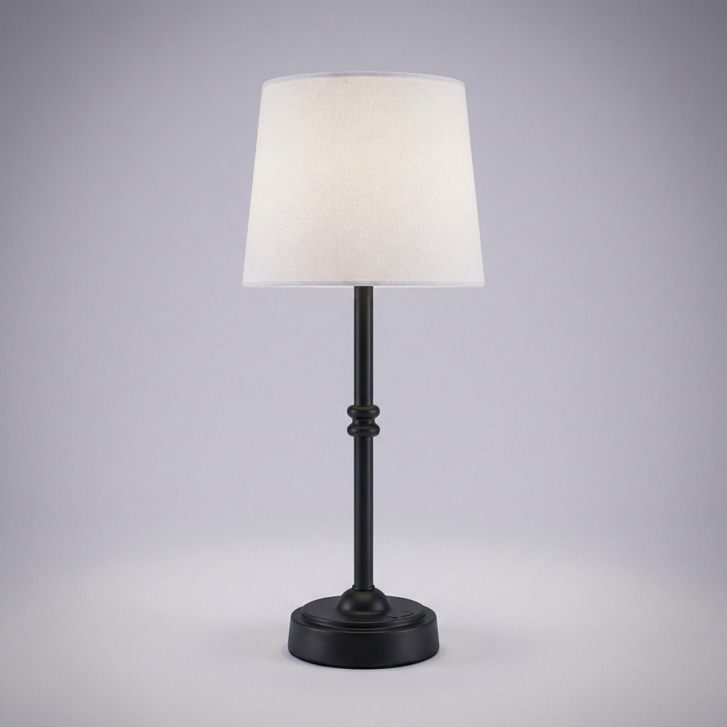 Retro design cordless lamp, Clarenceo, with integrated rechargeable LED for versatile room decor