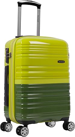 Front view of Cotton Candy expandable hardside carry-on luggage, suitable for any traveler.