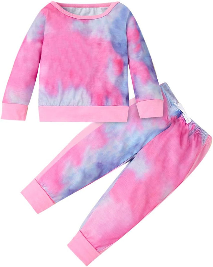 Warm baby sweater and trouser set in soft cotton for girls, ideal for playset.
