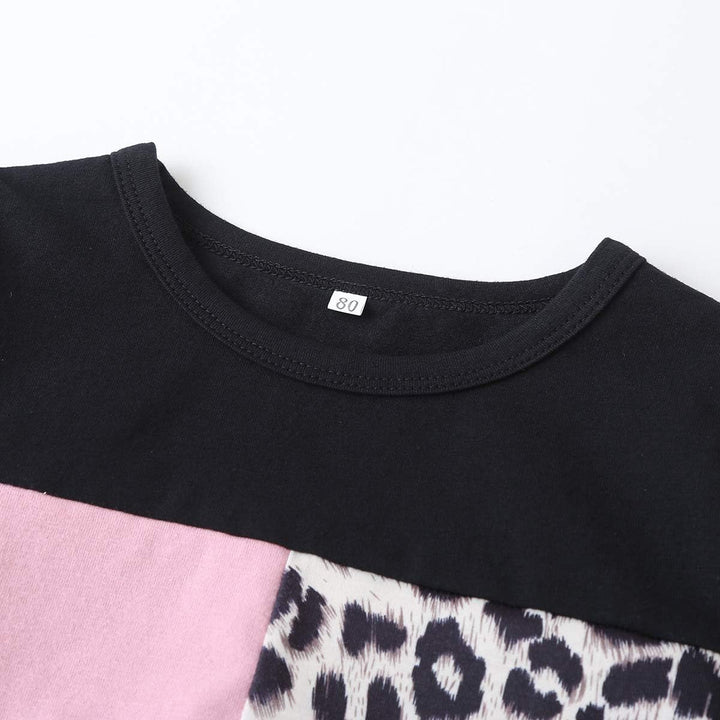 Timeless girls' cotton sweater and trouser set, perfect for any season.