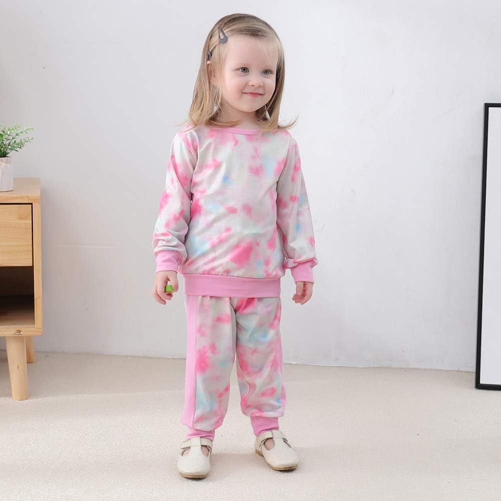 Girls' solid color cotton sweater and trouser set, buildable basics.
