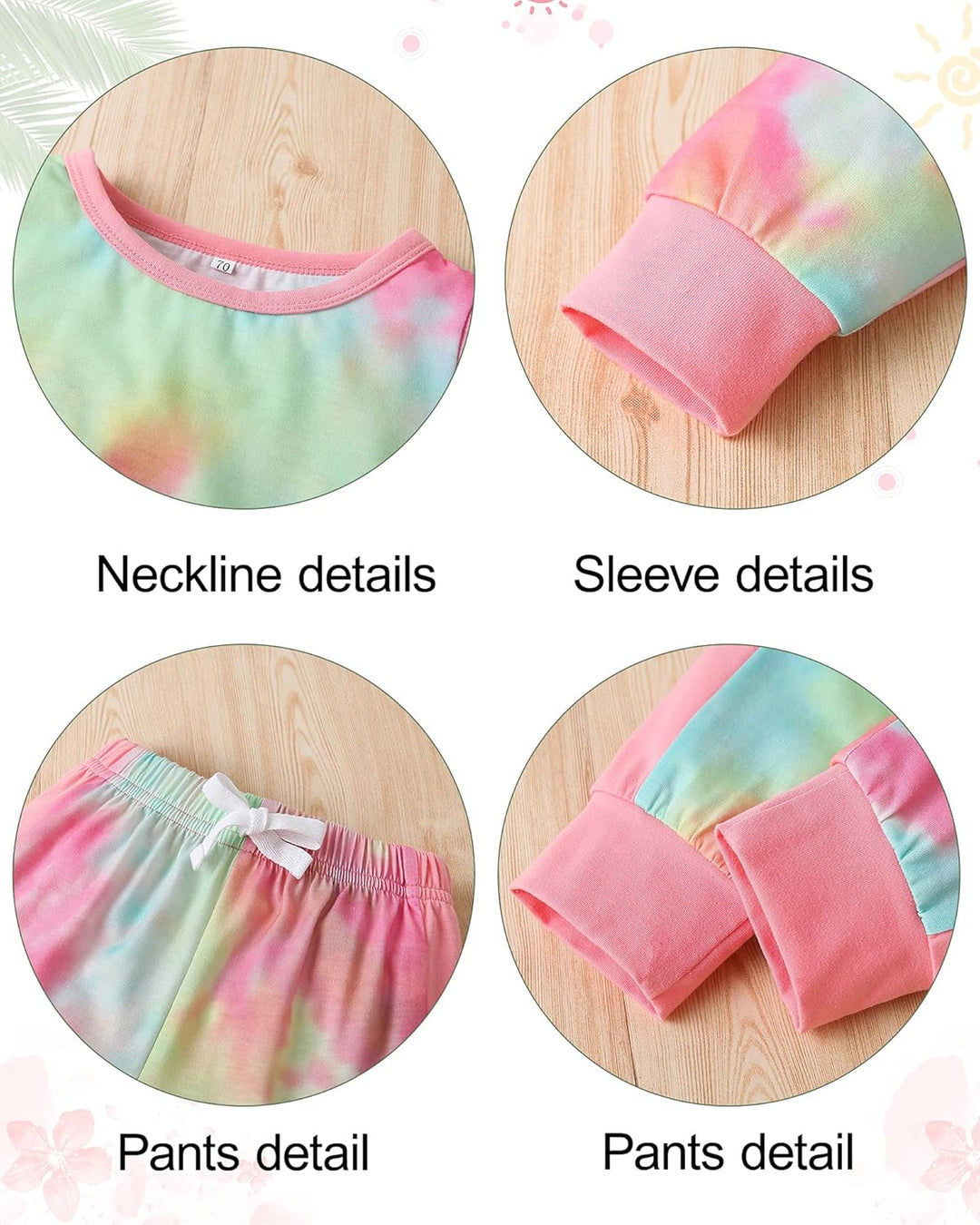 Stylish girls' cotton sweater and trouser playset, perfect for cold days.