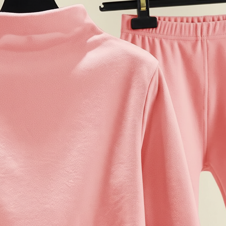 Soft fleece jogger set for women, offering cozy warmth and casual style for everyday wear