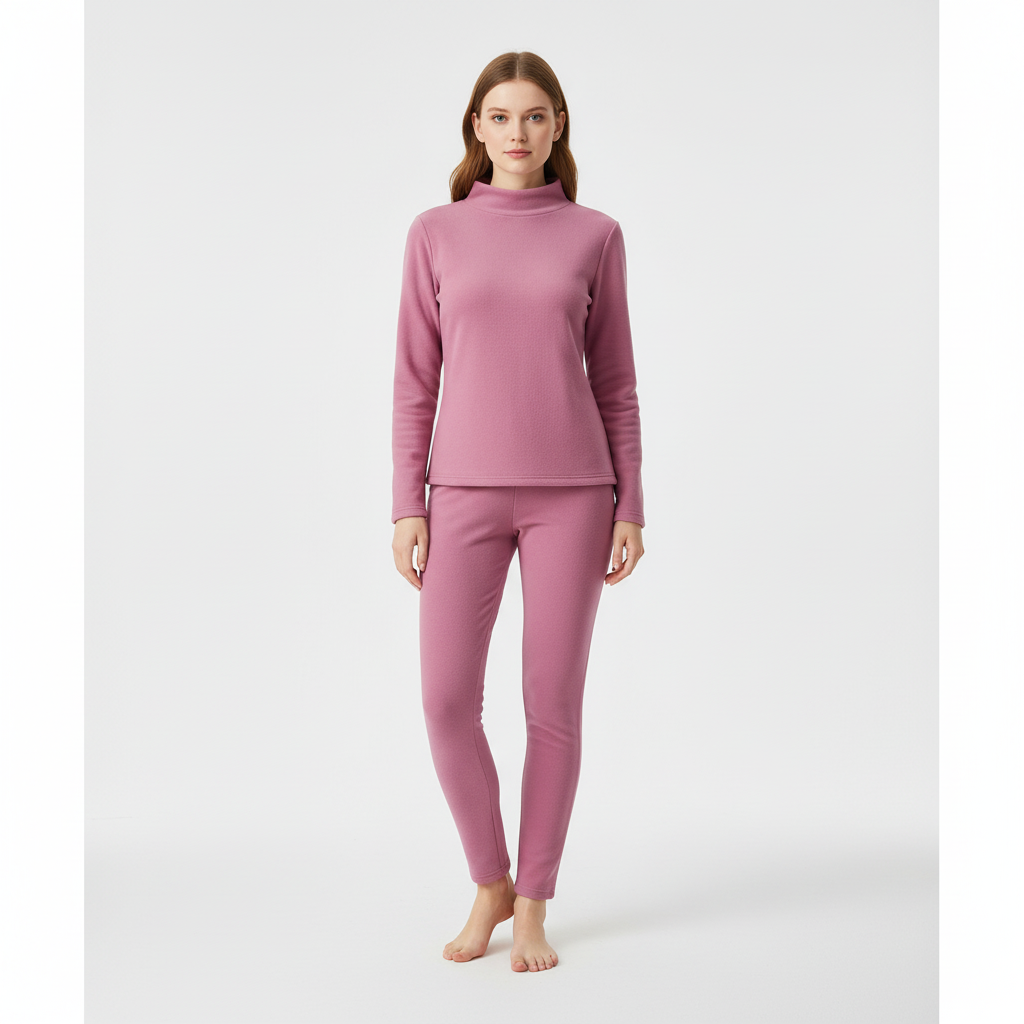 Versatile women's fleece loungewear set, suitable for home, casual outings, and winter comfort