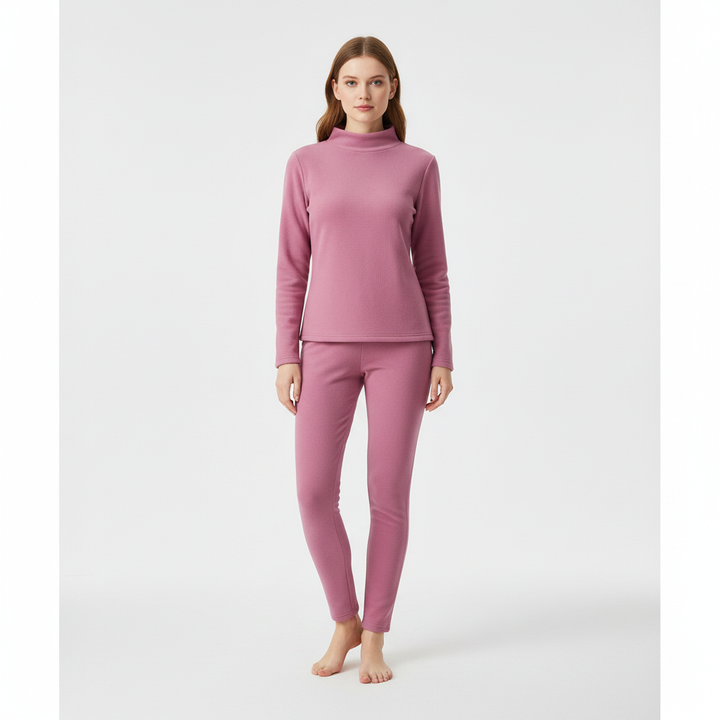 Versatile women's fleece loungewear set, suitable for home, casual outings, and winter comfort
