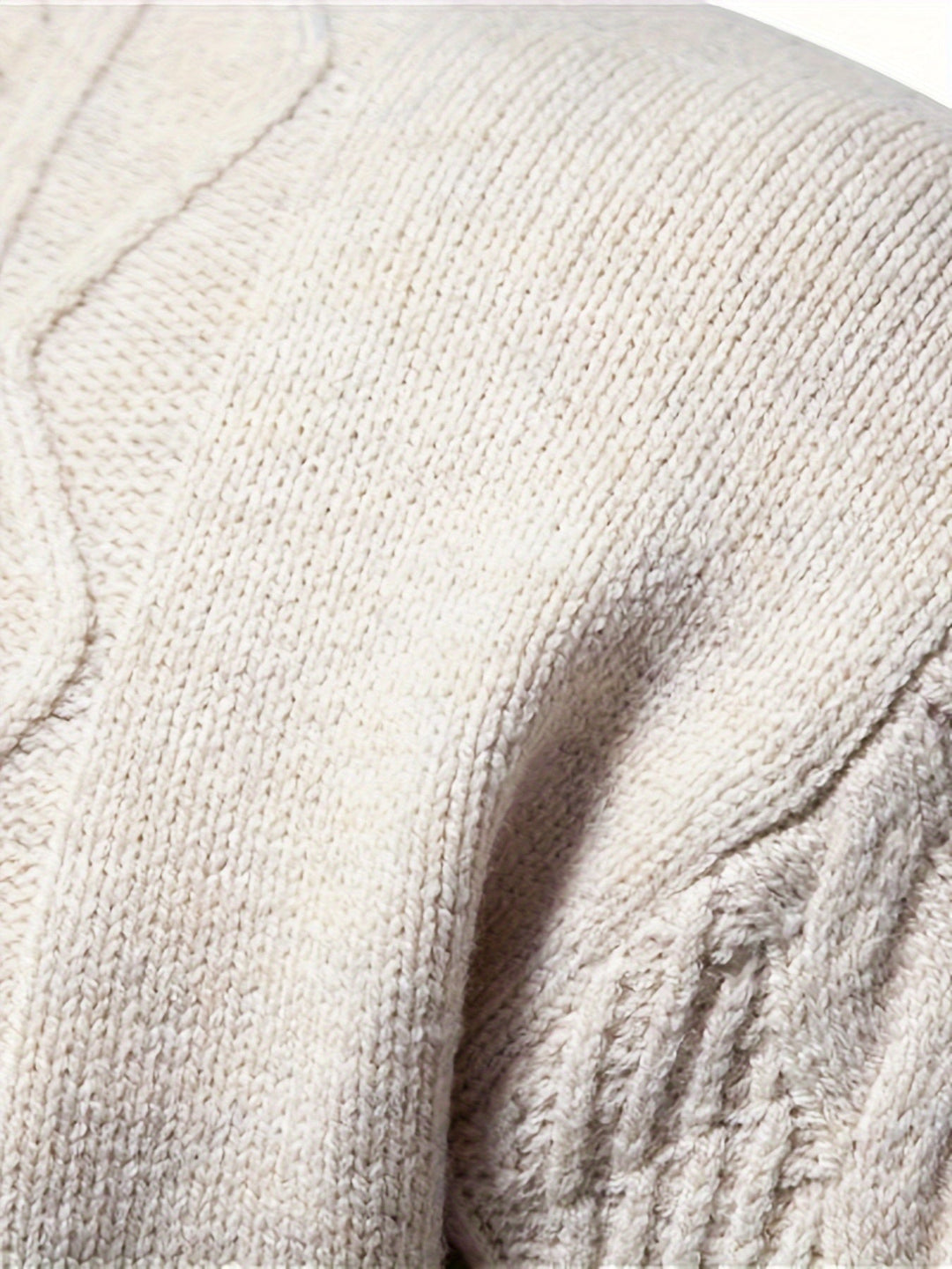 Comfortable men's casual sweater for fall & winter. Warm, long sleeve, round neck knit, perfect for everyday style.