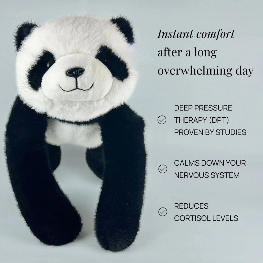 Cozy faux fur companion, a perfect gift for stress relief & soothing comfort.