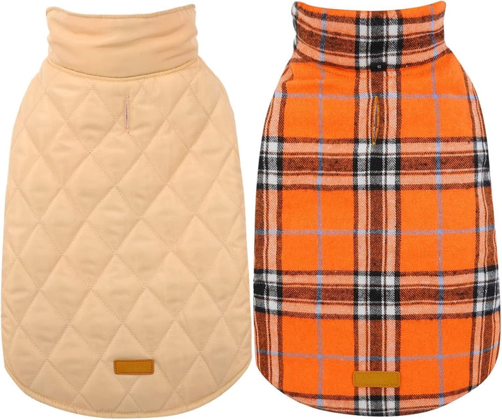 Waterproof dog jacket for winter, cozy British style, adjustable straps, pet apparel.