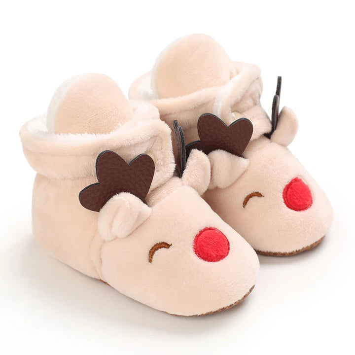 Warm SnugToes baby snow boots, anti-slip infant footwear for cold winter, cozy booties for newborn & toddler.