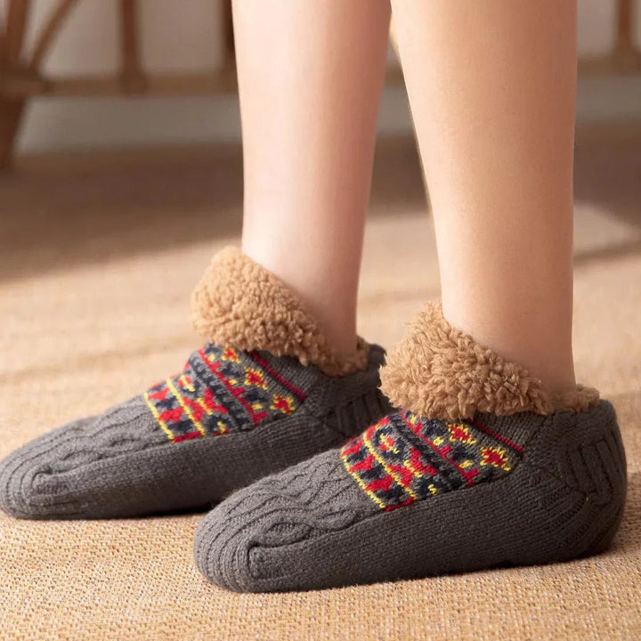 Warm, thick sleep socks for ultimate winter comfort; ideal unisex lounge wear.
