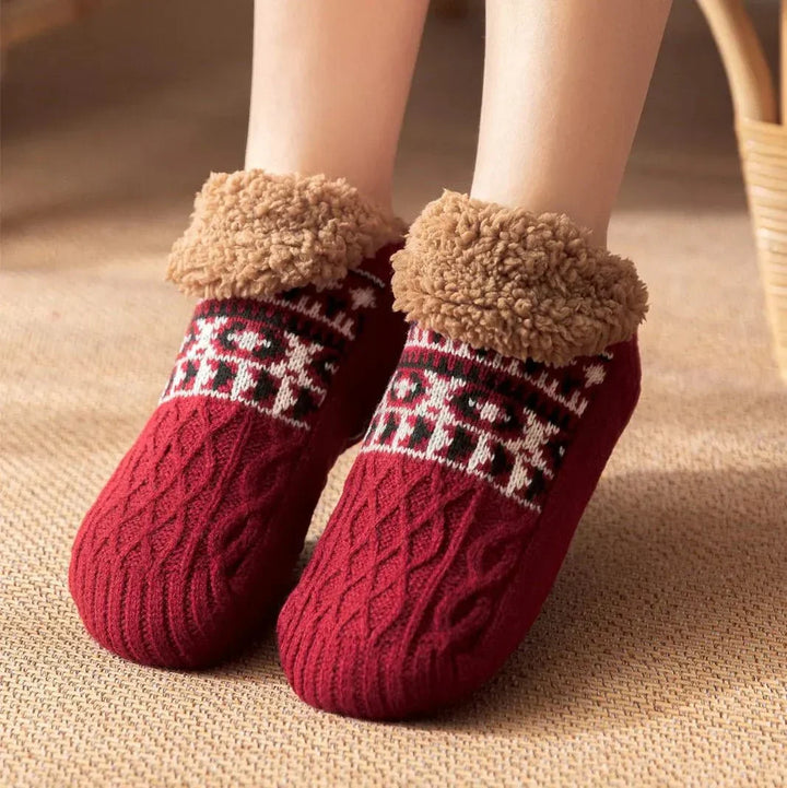 Soft, cozy indoor socks designed for luxurious foot comfort and restful sleep.