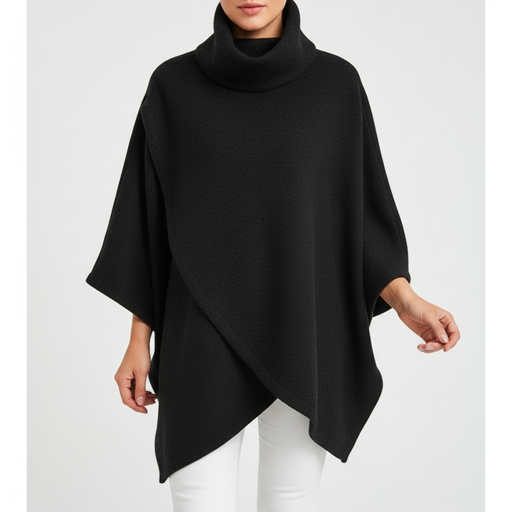 Stylish Lore women's asymmetric oversized pullover, perfect for comfortable winter