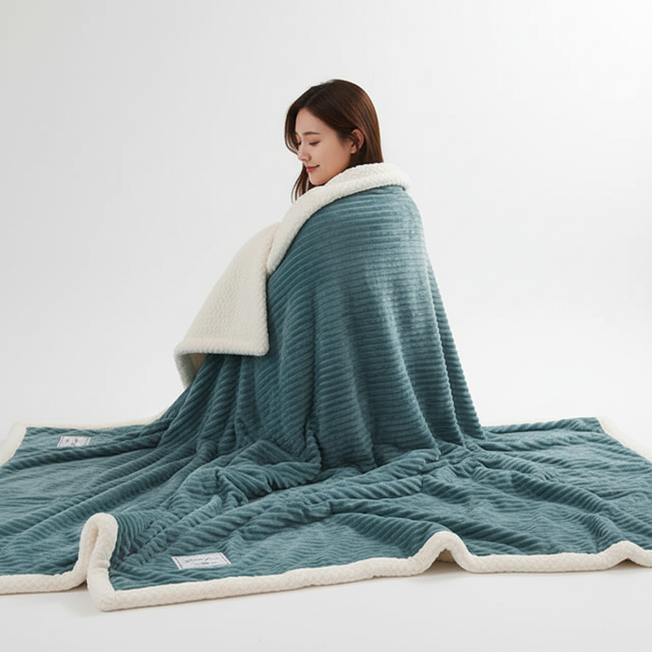 CozyBlanket fleece blanket, featuring a rich texture for enhanced comfort and warmth
