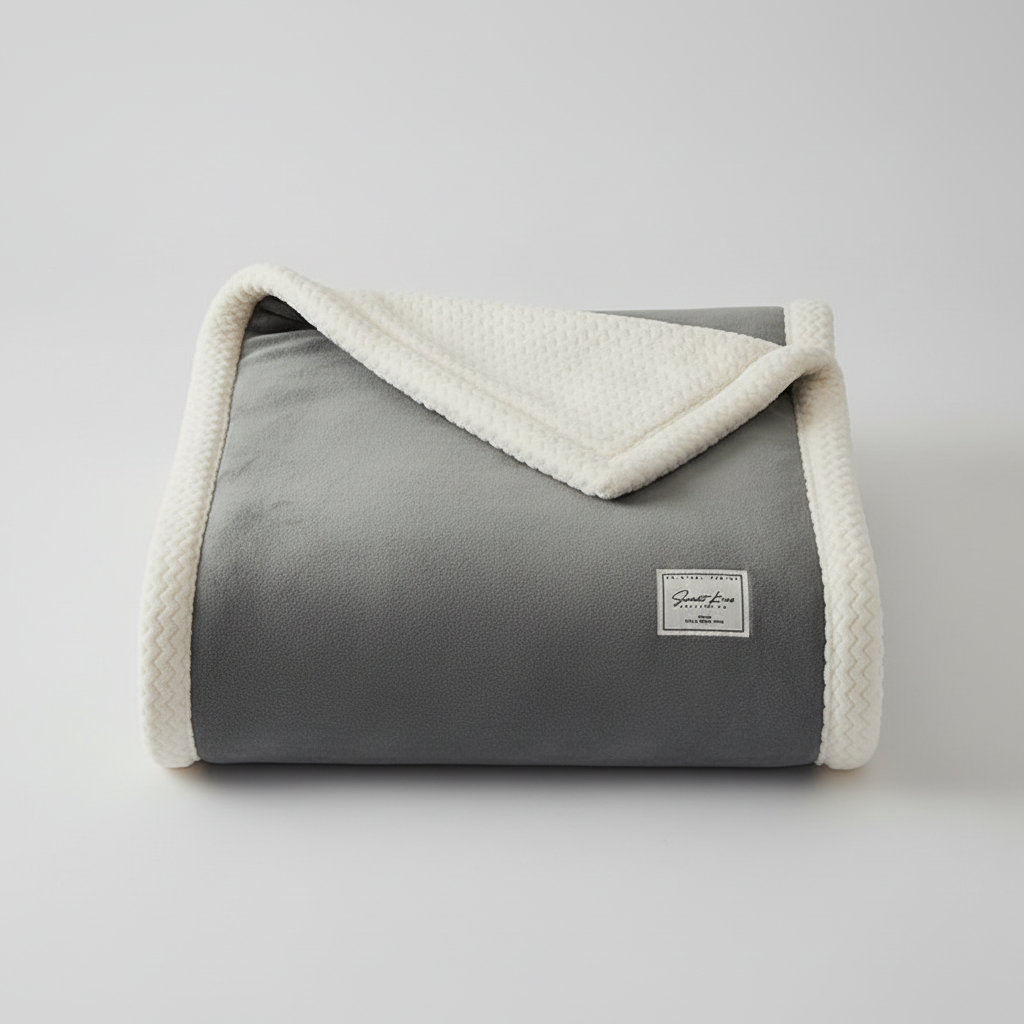 Unisex CozyBlanket fleece throw, ideal for living room or bedding, warm and comfortable
