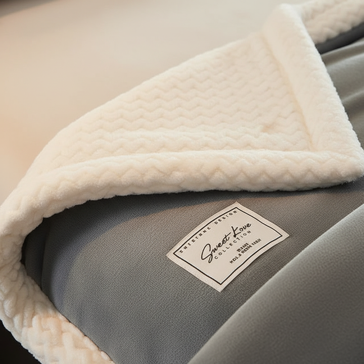 Soft fleece blanket, CozyBlanket brand, in a solid color for luxurious comfort and warmth