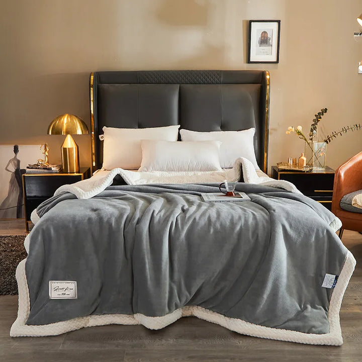 Luxurious CozyBlanket fleece blanket, perfect for snuggling, featuring softest polyester