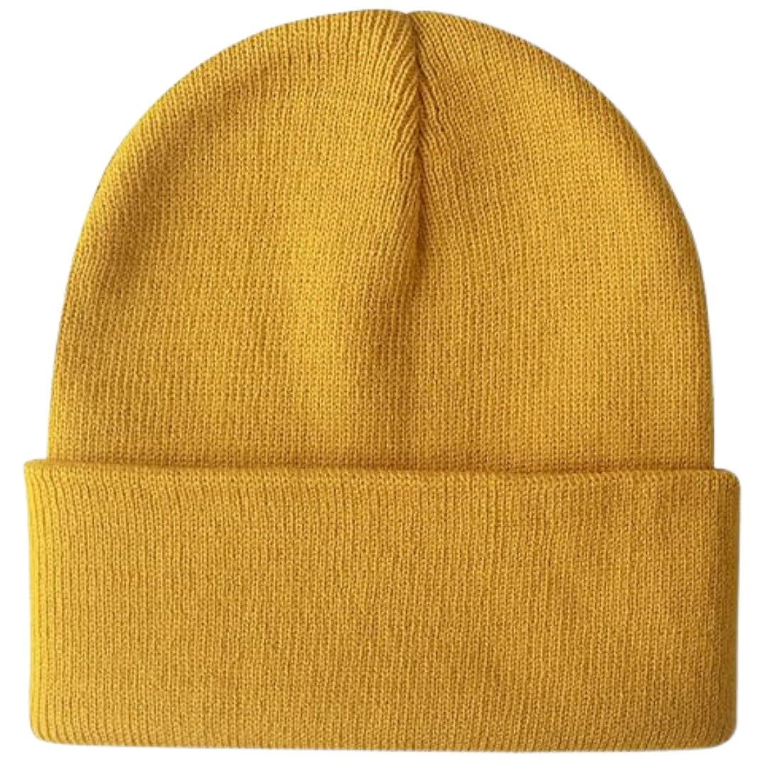 CozyCap warm knitted beanie in a vibrant red, adding a pop of color to winter fashion