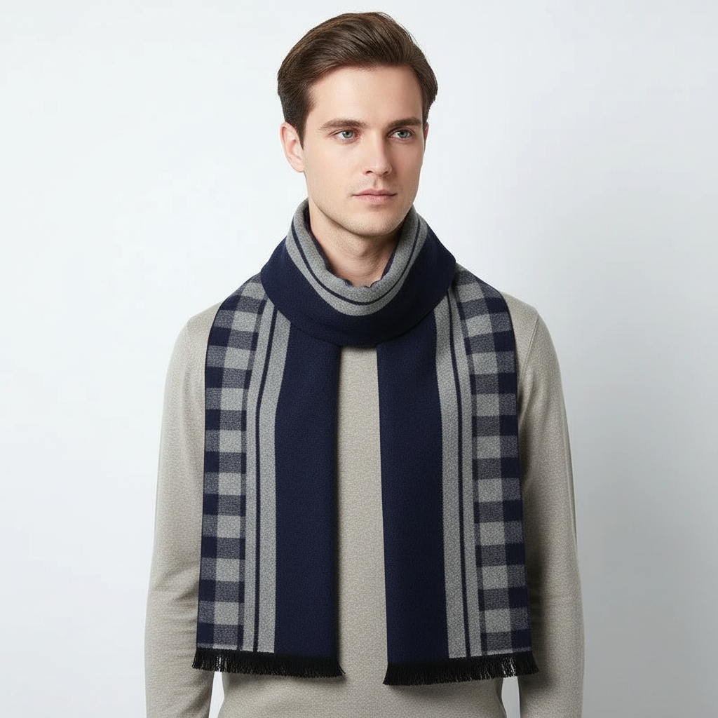 Luxury gift idea: unisex long cashmere scarf, soft, warm, and elegant