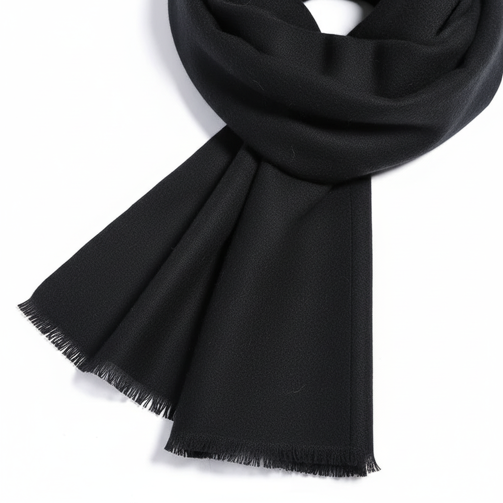 Soft plain cashmere long scarf from CozyCove, ideal gift for winter