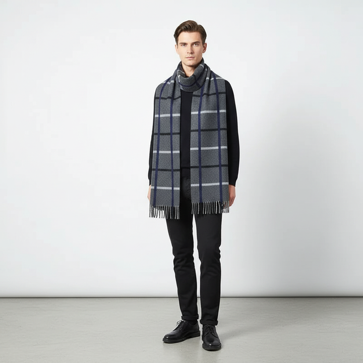 Premium quality fine cashmere scarf, minimalist design for timeless elegance